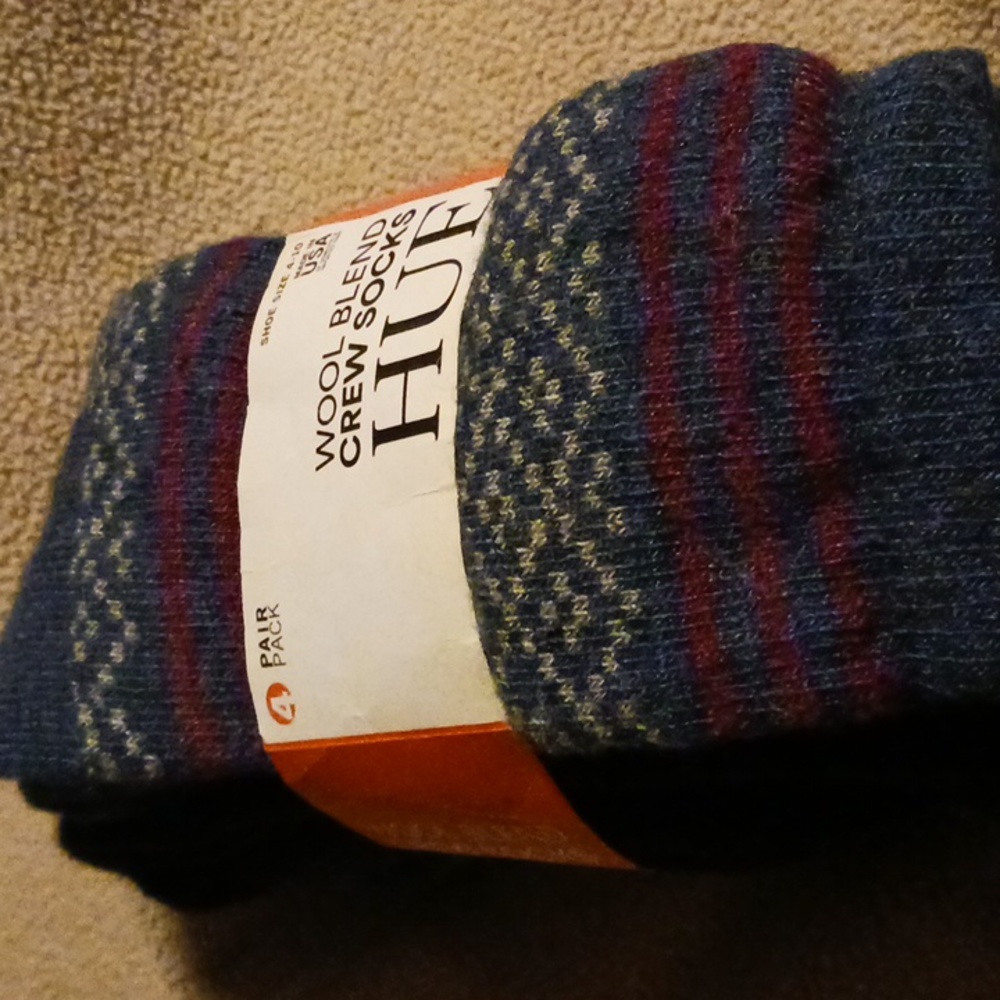 Hue 3 pack wool blend crew socks